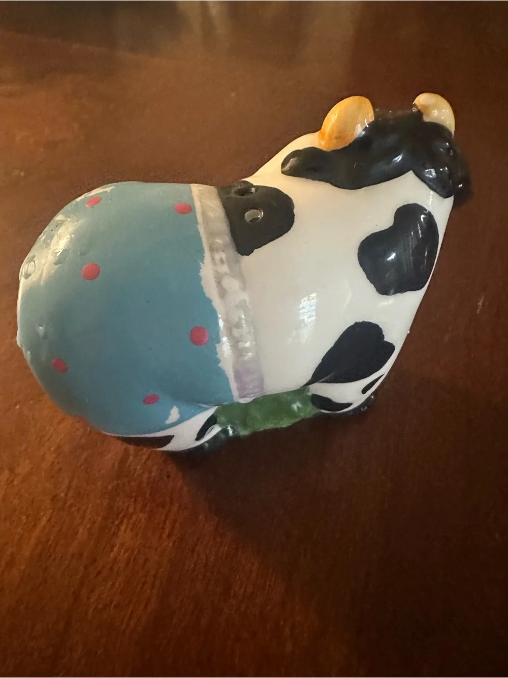 Vintage Russ Ceramic Cow Salt & Pepper Shakers Retro Kitchen Decor